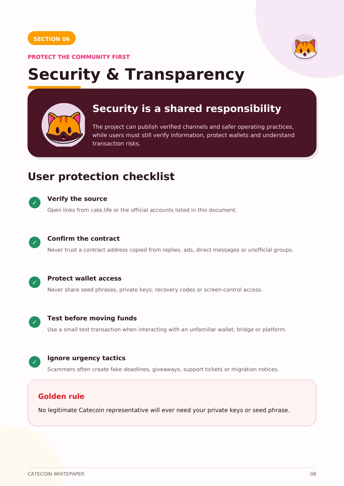 Catecoin Whitepaper page 8