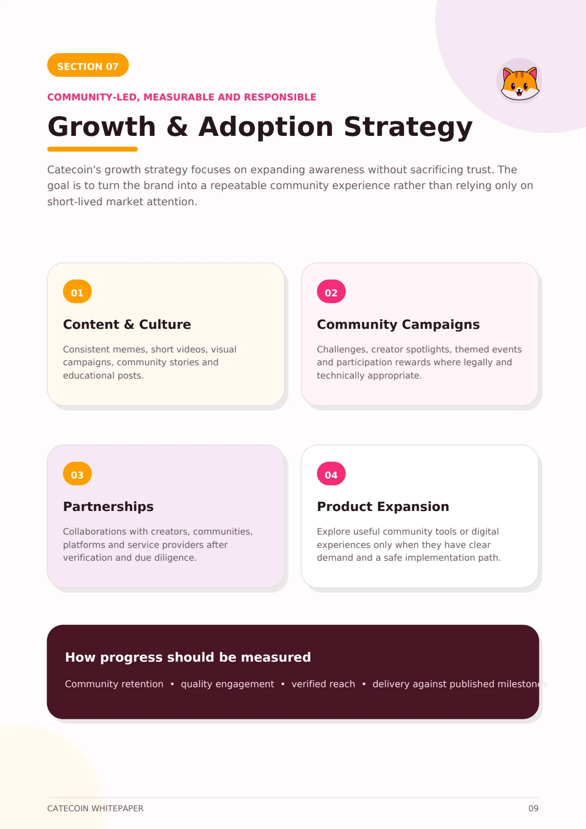 Catecoin Whitepaper page 9