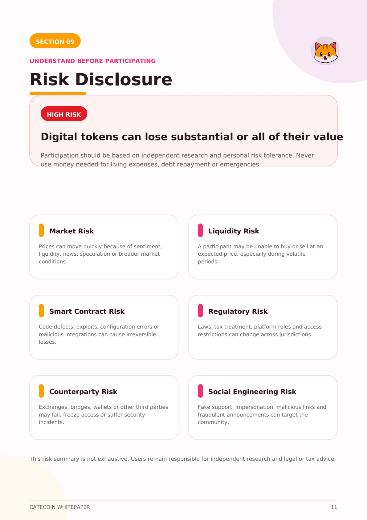 Catecoin Whitepaper page 11