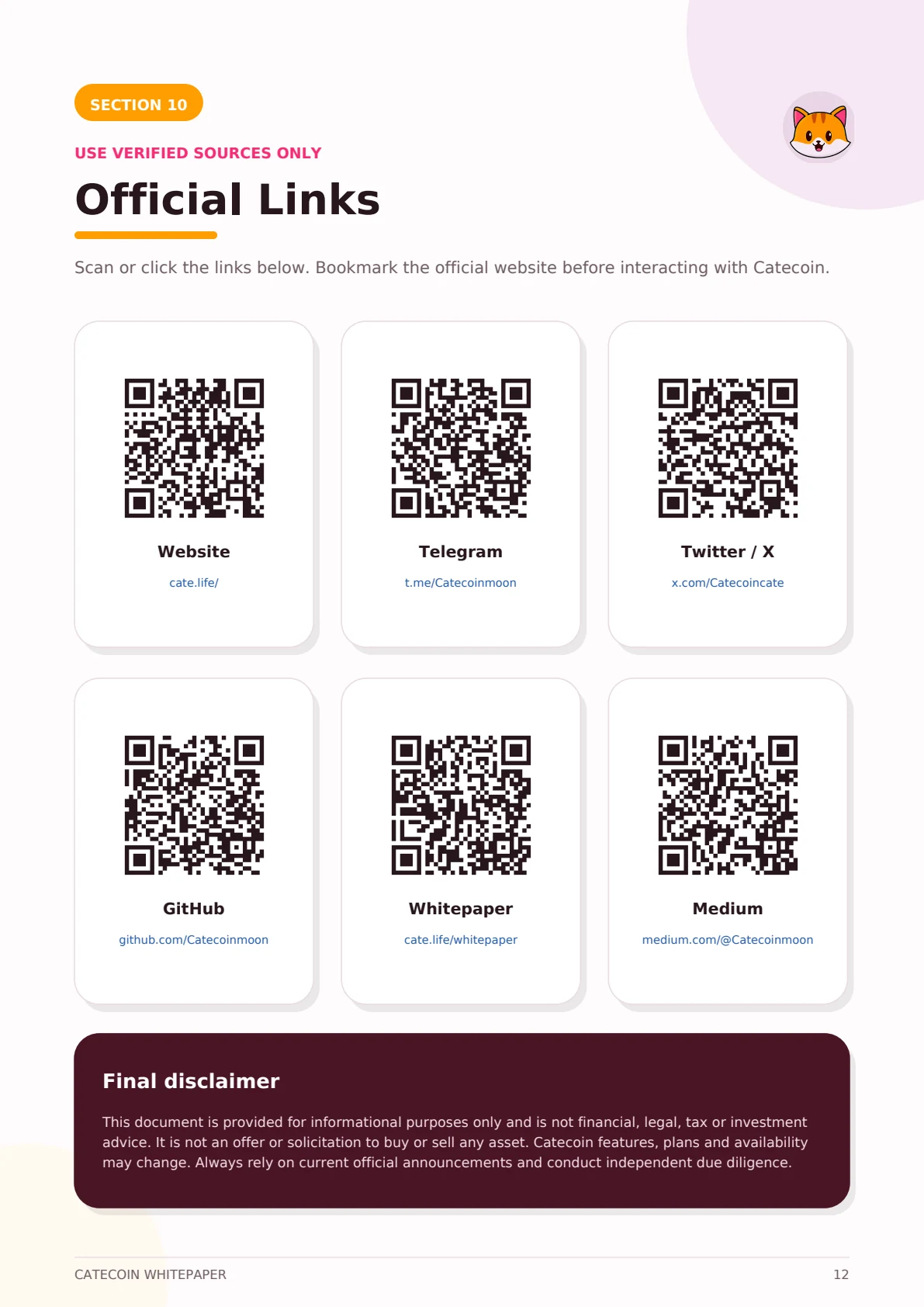 Catecoin Whitepaper page 12